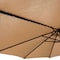 Hiland Offset Cantilever Umbrella in Tan with LED Lights CT-UMB-T - alternate 6